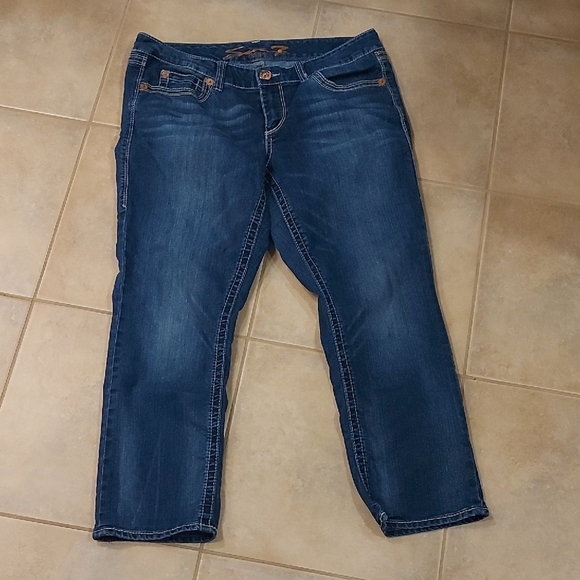 Seven7 Indigo Ankle Jeans - Picture 1 of 8